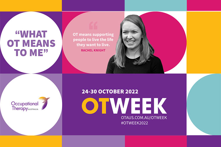 A banner with the words World OT Week